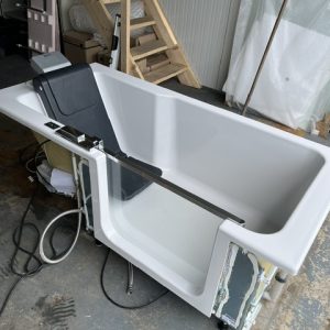 Artweger twinline 2 160 x 75 cm, lage deur met liftsysteem